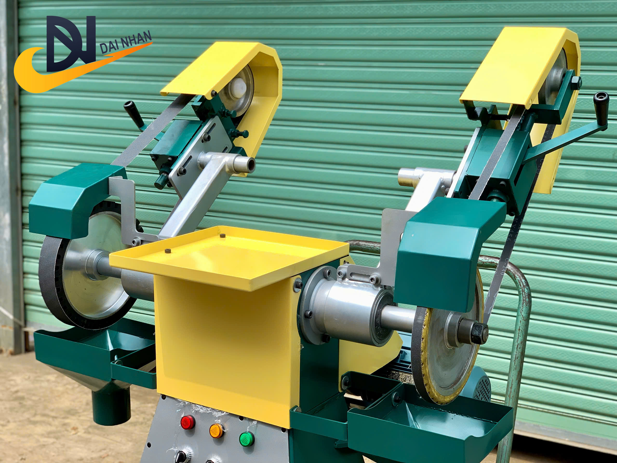 MÁY MÀI ĐAI NHÁM CHÂN THÙNG 2 ĐAI CÔNG NGHIỆP - Ảnh 5