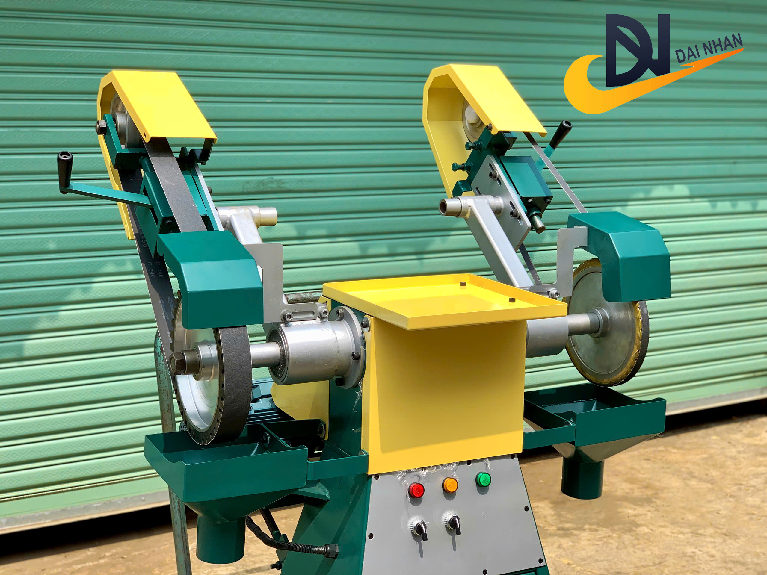 MÁY MÀI ĐAI NHÁM CHÂN THÙNG 2 ĐAI CÔNG NGHIỆP - Ảnh 7