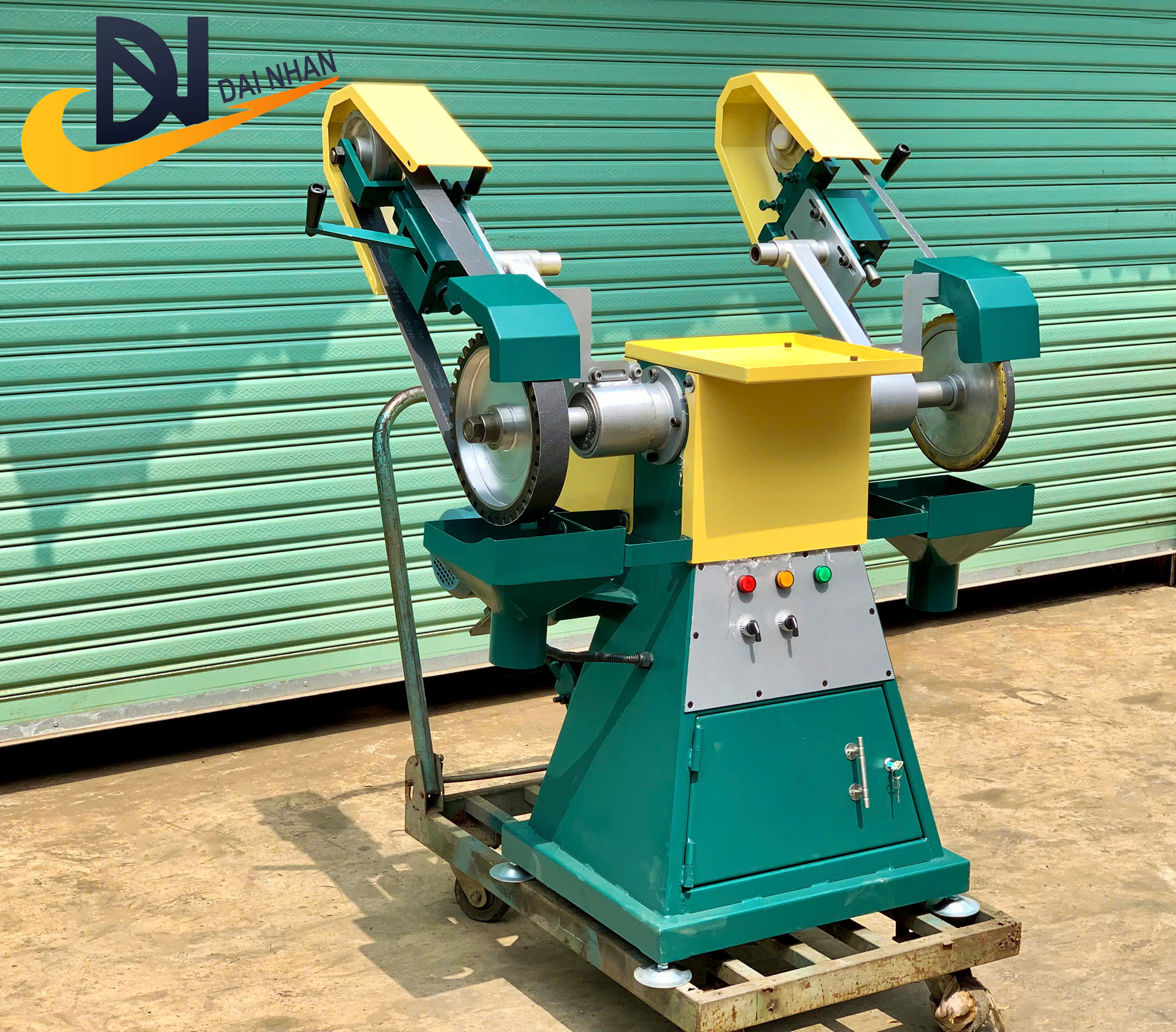 MÁY MÀI ĐAI NHÁM CHÂN THÙNG 2 ĐAI CÔNG NGHIỆP - Ảnh 8