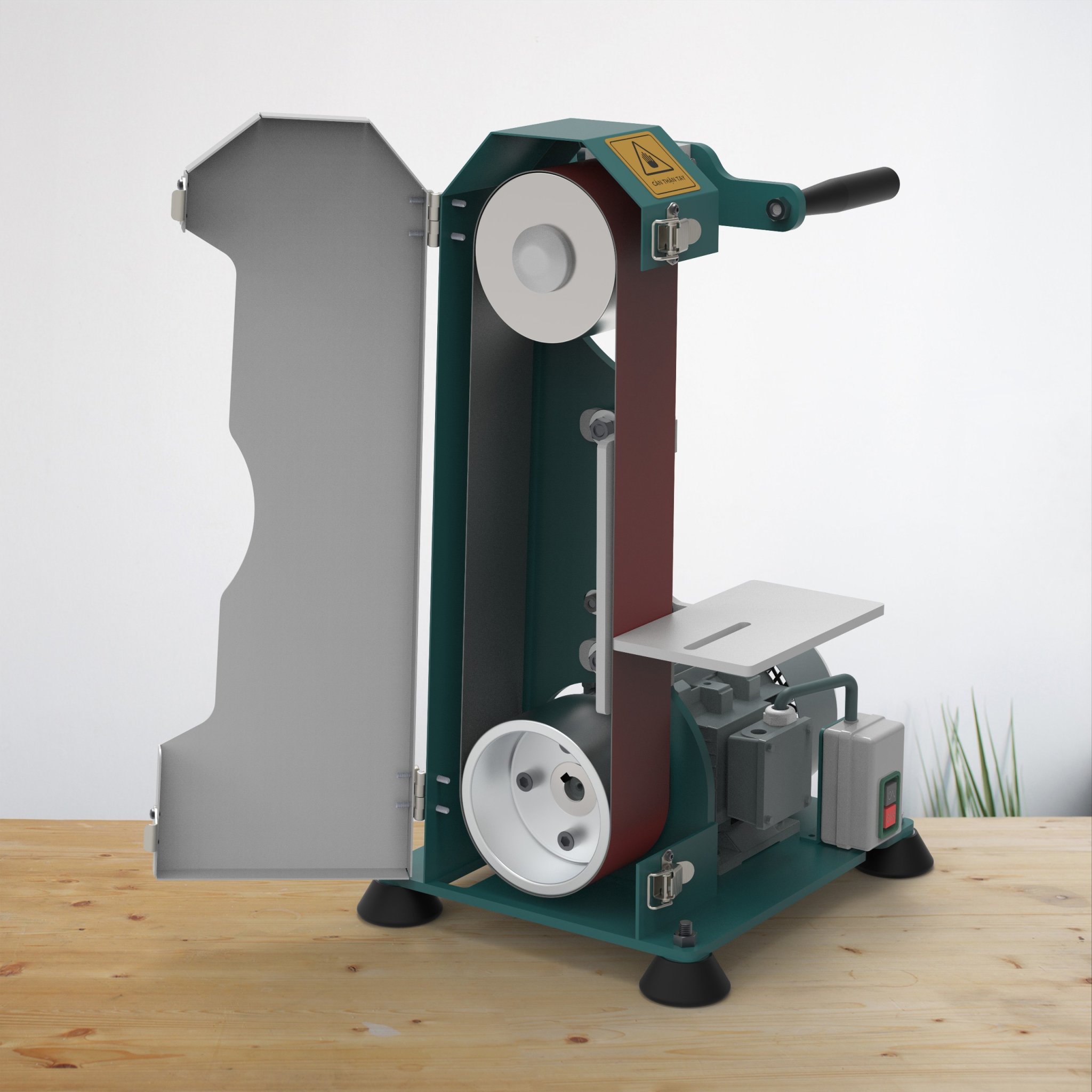 MÁY MÀI ĐAI NHÁM MINI ĐỂ BÀN - Ảnh 5